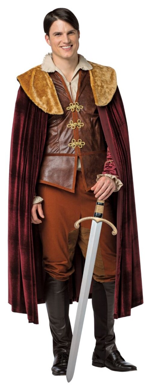 The Costume Center Red and Brown Prince Charming Men Adult Halloween Costume - Large